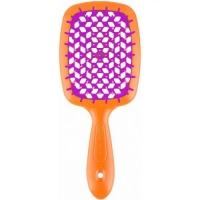 Janeke - Щетка Superbrush малая оранжево-фиолетовая, 17,5 х 7 х 3 см пенка для умывания сакские грязи питательная для нормальной и сухой кожи 150 мл