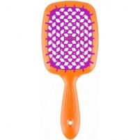 Фото Janeke - Щетка Superbrush малая оранжево-фиолетовая, 17,5 х 7 х 3 см