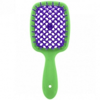 Фото Janeke - Щетка Superbrush малая зелено-фиолетовая, 17,5 х 7 х 3 см