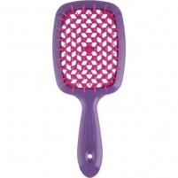 Фото Janeke - Щетка Superbrush с закругленными зубчиками фиолетово-малиновая, 20,3 х 8,5 х 3,1 см