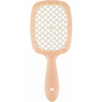 Фото Janeke - Щетка Superbrush с закругленными зубчиками персиково-белая, 20,3 х 8,5 х 3,1 см