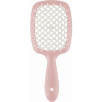 Janeke - Щетка Superbrush малая нежно-розовая с белым, 17,5 х 7 х 3 см masil массажная щетка для головы