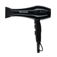 Dewal Pro - Фен Pro Tornado Black c ионизацией, 2 насадки bellissima фен для волос my pro hydra sonic цифровой ес мотор r9601 ионизация магнитные насадки