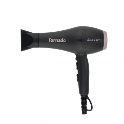Фото Dewal Pro - Фен Pro Tornado Grey c ионизацией, 2 насадки