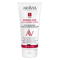Aravia Laboratories - Скраб-эксфолиант для глубокого очищения кожи головы с АНА-кислотами и минералами Mineral Hair Exfoliating-Scrub, 200 мл