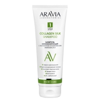 Aravia Laboratories - Шампунь биоламинирующий с коллагеном и комплексом аминокислот Collagen Silk Shampoo, 250 мл - фото 1