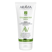 Aravia Laboratories - Маска биоламинирующая с коллагеном и комплексом аминокислот Collagen Silk Mask, 200 мл aravia laboratories маска для лица с антиоксидантным комплексом antioxidant vita mask