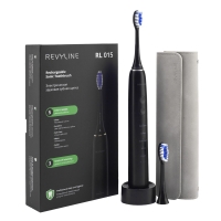 Revyline - Электрическая звуковая зубная щетка RL 015, черная, 1 шт revyline зубная щетка perfect 10 000 duo peach light blue зубная паста smart 75 г