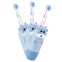 Revyline - Детская электрическая звуковая зубная щетка RL 025 Baby 1+, голубая, 1 шт naumarti зубная щетка электрическая звуковая детская и взрослая