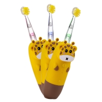 Revyline - Детская электрическая звуковая зубная щетка RL 025 Baby 1+, желтая, 1 шт з щетка колгейт деткая стронг боб электрическая