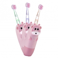 Фото Детская электрическая звуковая зубная щетка RL 025 Baby 1+, розовая, 1 шт