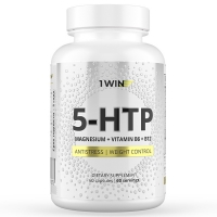 1Win - Комплекс 5-HTP c магнием и витаминами группы В, 60 капсул алтайские традиции концентрат антистресс с магнием тиамином и экстрактом пассифлоры 60 капсул