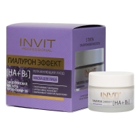 Invit - Увлажняющая маска с гиалуроновой кислотой и провитамином В5, 50 мл маска ночь против старения для лица и шеи 50мл