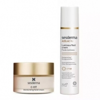 Фото Sesderma - Набор "Утреннее комбо для сияния кожи" (Увлажняющий крем для лица Azelac Ru, 50 мл + Флюид для сияния кожи SPF 50 C-Vit, 50 мл)