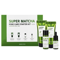 Some By Mi - Стартовый набор Super Matcha Pore Care Starter Kit, 4 средства набор освежающий уход за волосами и кожей головы super cool