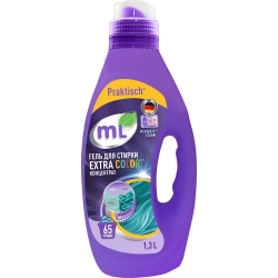 Фото Гель-концентрат для стирки цветного белья Extra Color, 1,3 л