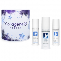 Фото Medical Collagene 3D Aqua Balance - Подарочный набор "Ультра-Увлажнение" (Дневной коллагеновый крем с гиалуроновой кислотой, 30 мл + Ночной коллагеновый крем с гиалуроновой кислотой, 30 мл + Гель-маска для зрелой кожи лица, 30 мл)