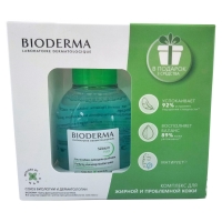 Bioderma - Комплекс для жирной и комбинированной кожи (мицеллярная вода 100 мл + крем 5 мл + гель 8 мл + лосьон 10 мл)
