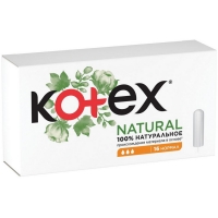 Kotex - Тампоны Natural Normal, 16 шт попробуй время еды