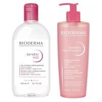 Bioderma - Набор "Очищение чувствительной кожи", 2 средства