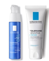 La Roche Posay Toleriane - Набор Интенсивный уход для чувствительной и аллергичной кожи (Ночной интенсивный успокаивающий уход Dermallergo, 40 мл + Увлажняющий крем для чувствительной кожи с легкой текстурой Sensitive, 40 мл)