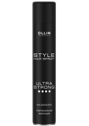 Фото Ollin Professional - Лак для волос ультрасильной фиксации, 500 мл