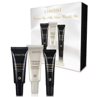 Limoni - Стартовый антивозрастный набор Premium Syn-Ake Anti-Wrinkle Care Set: крем для лица 2х25 мл + крем для век 15 мл