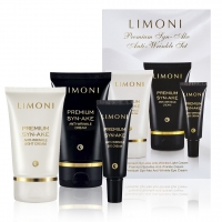 Limoni - Подарочный набор Premium Syn-Ake Anti-Wrinkle Care Set: крем для лица 2х50 мл + крем для век 25 мл seacare витаминный набор 12 дневной и ночной кремы сыворотка для лица крем сыворотка для глаз
