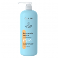 Фото Ollin Professional - Восстанавливающий шампунь для волос с церамидами, 1000 мл