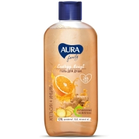 Aura - Тонизирующий гель для душа "Апельсин и имбирь" для всей семьи, 400 мл