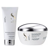 Alfaparf Milano - Набор для блеска волос: маска, 200 мл + кондиционер, 200 мл alfaparf milano набор для блеска волос маска 200 мл кондиционер 200 мл