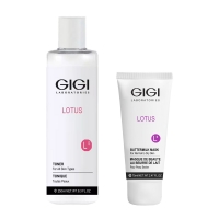 GIGI - Набор для увлажнения кожи: маска 75 мл + тоник 250 мл fillerina дермо косметический набор с укрепляющим эффектом intensive уровень 3 2 флакона х 30 мл
