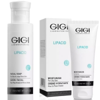 GIGI - Набор для базового ухода: жидкое мыло 120 мл + крем 100 мл крем для депиляции фитокосметик с экстрактом ромашки быстрое удаление 25 мл