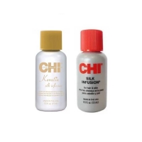CHI - Набор для восстановления волос: шелк 15 мл + гель 15 мл - фото 1