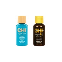 CHI - Набор масел для восстановления волос: масло алое вера 15 мл + масло арганы 15 мл - фото 1