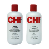 CHI - Набор для шелковистых волос: кондиционер 355 мл + шампунь 355 мл your body набор hyaluronic шампунь кондиционер