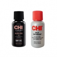 Фото CHI - Набор для восстановления волос: масло 15 мл + гель 15 мл