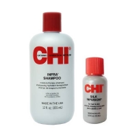 CHI - Набор для красоты волос: шампунь 355 мл + гель 15 мл eucerin набор очищающий гель для умывания 200 мл тоник 200 мл