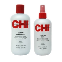 CHI - Набор для красоты волос: кондиционер 355 мл + спрей 355 мл qtem набор для восстановления окрашенных и натуральных сухих волос