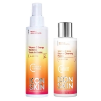 Icon Skin - Набор для очищения кожи: энзимная пудра 75 г + тоник 150 мл