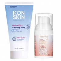 Фото Icon Skin - Набор "Чистая кожа": очищающая маска 50 мл + сыворотка 30 мл