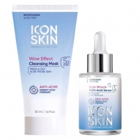 Фото Icon Skin - Набор для сияния кожи: очищающая маска 50 мл + сыворотка 30 мл
