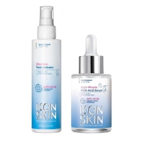 Icon Skin - Набор для вечернего ухода: тоник 150 мл + сыворотка 30 мл beauty formulas средство для ухода за проблемной кожей