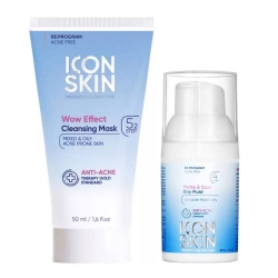 Фото Icon Skin - Набор для устранения жирного блеска: маска 50 мл + флюид 30 мл