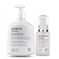 Фото Sesderma - Набор для жирной кожи (крем для умывания 300 мл + крем-гель 50 мл)