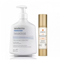 Фото Sesderma - Набор для ежедневного ухода: крем-гель 50 мл + крем-пенка 300 мл