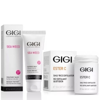 GIGI - Набор для проблемной кожи: эксфолиант 50 мл + маска 75 мл dr ceuracle рисовая маска для лица ganghwa rice granule pack 115 г