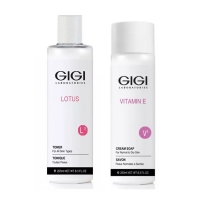 GIGI - Набор Очищение и увлажнение: крем-мыло 250 мл + тоник 250 мл