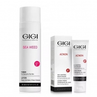 Фото GIGI Cosmetic Labs - Набор "Очищение и уход": тоник 250 мл + крем акнеконтроль 50 мл