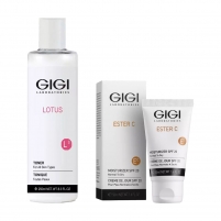 Фото GIGI Cosmetic Labs - Набор для ежедневного ухода: тоник 250 мл + крем SPF20, 50 мл